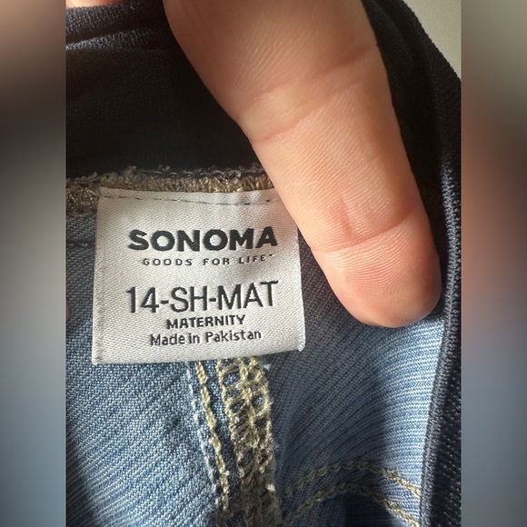 Sonoma Maternity Good for Life Full Panel distressed Jeans Size 14-short - Picture 6 of 8